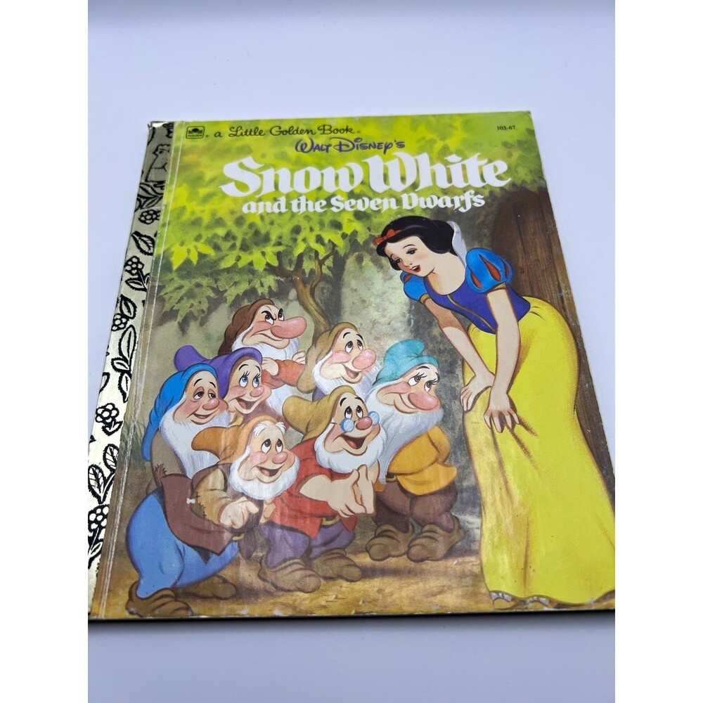 Little Golden Books Disney Snow White and the Seven Dwarfs Hardcover 1984